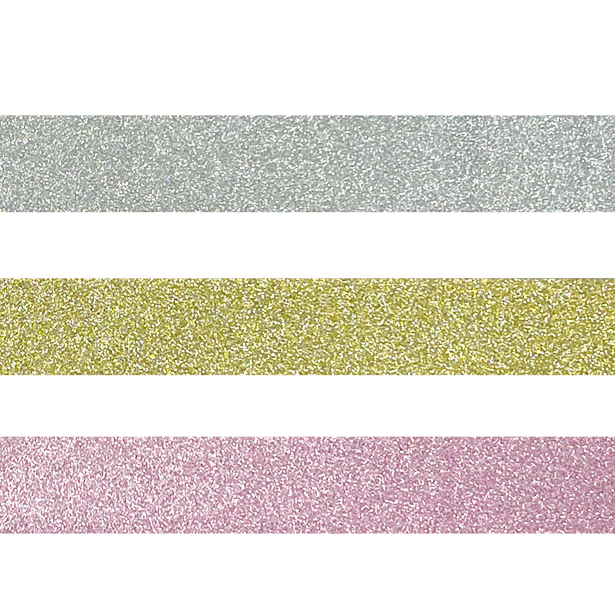 Wrapables Glitter and Shine Washi Tapes Decorative Masking Tapes (Set of 3)