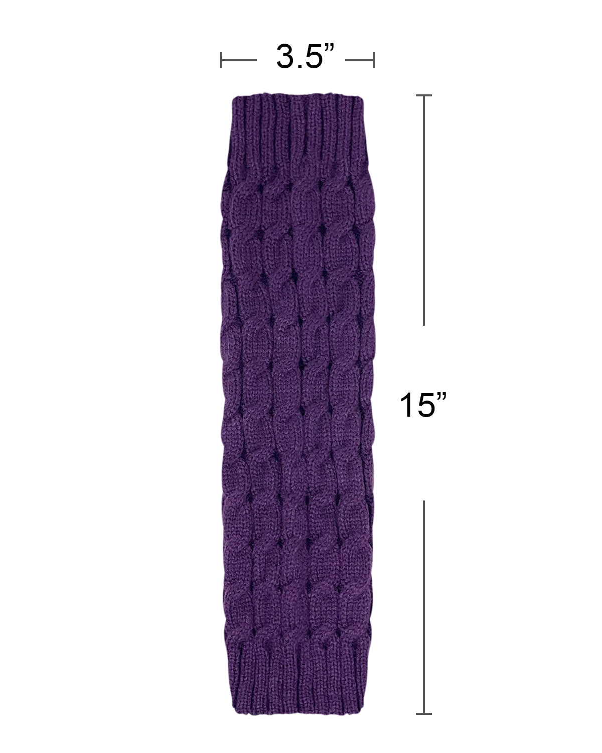 Wrapables Women's Cable Knit Leg Warmers