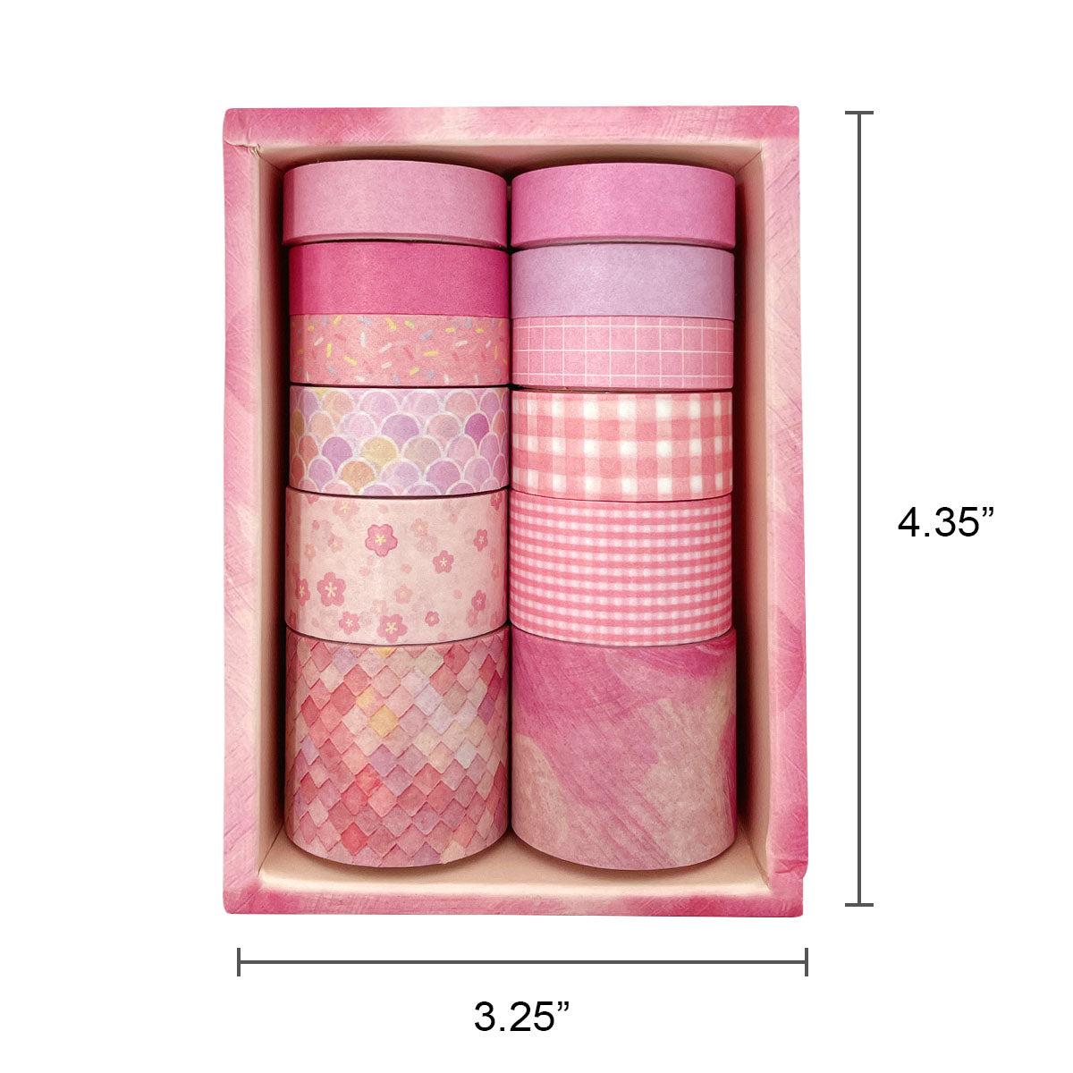 Wrapables Decorative Washi Tape Box Set for DIY Arts & Crafts, Scrapbooking, Diary, Stationery, Card-Making, Gift Wrapping (12 Rolls)