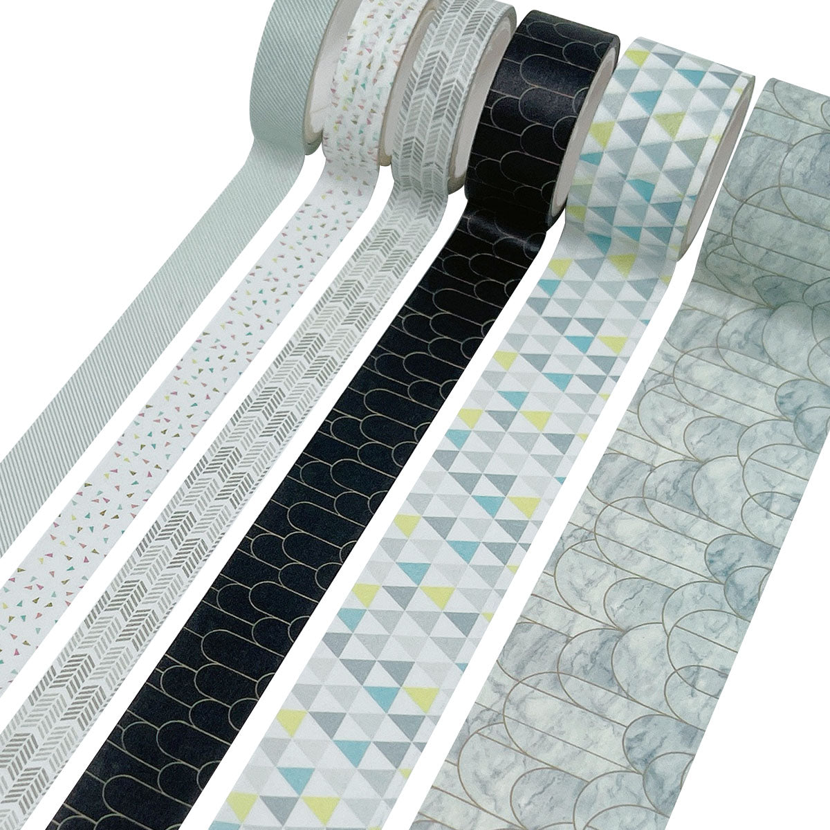 Wrapables Decorative Washi Tape Box Set for DIY Arts & Crafts, Scrapbooking, Diary, Stationery, Card-Making, Gift Wrapping (12 Rolls)