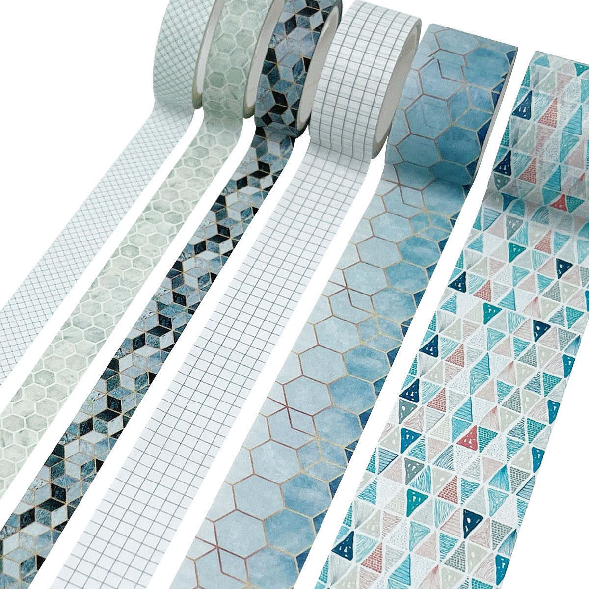 Wrapables Decorative Washi Tape Box Set for DIY Arts & Crafts, Scrapbooking, Diary, Stationery, Card-Making, Gift Wrapping (12 Rolls)