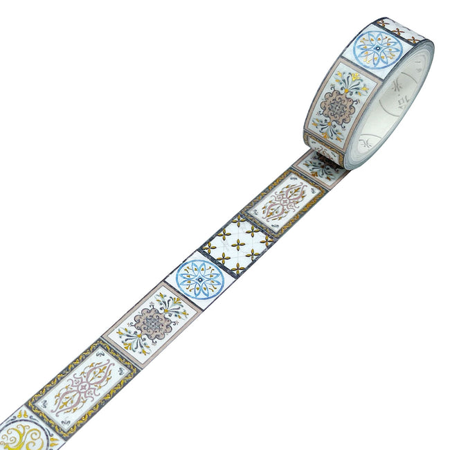 Wrapables Poetic Picturesque Gold Foil Washi Masking Tape, 15mm x 5M