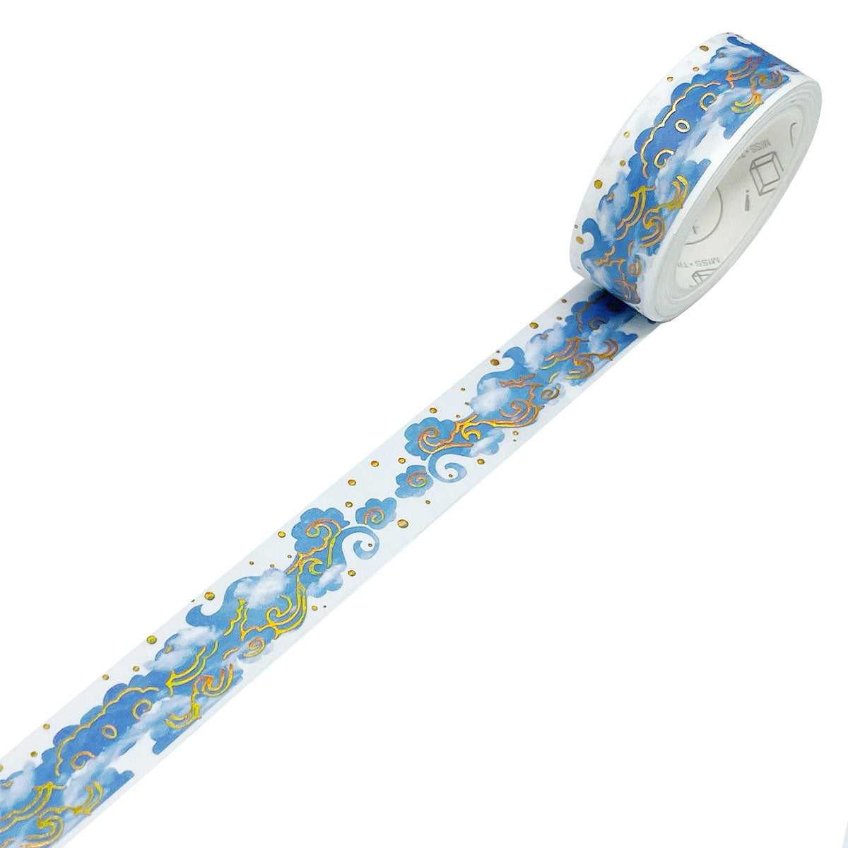 Wrapables Poetic Picturesque Gold Foil Washi Masking Tape, 15mm x 5M