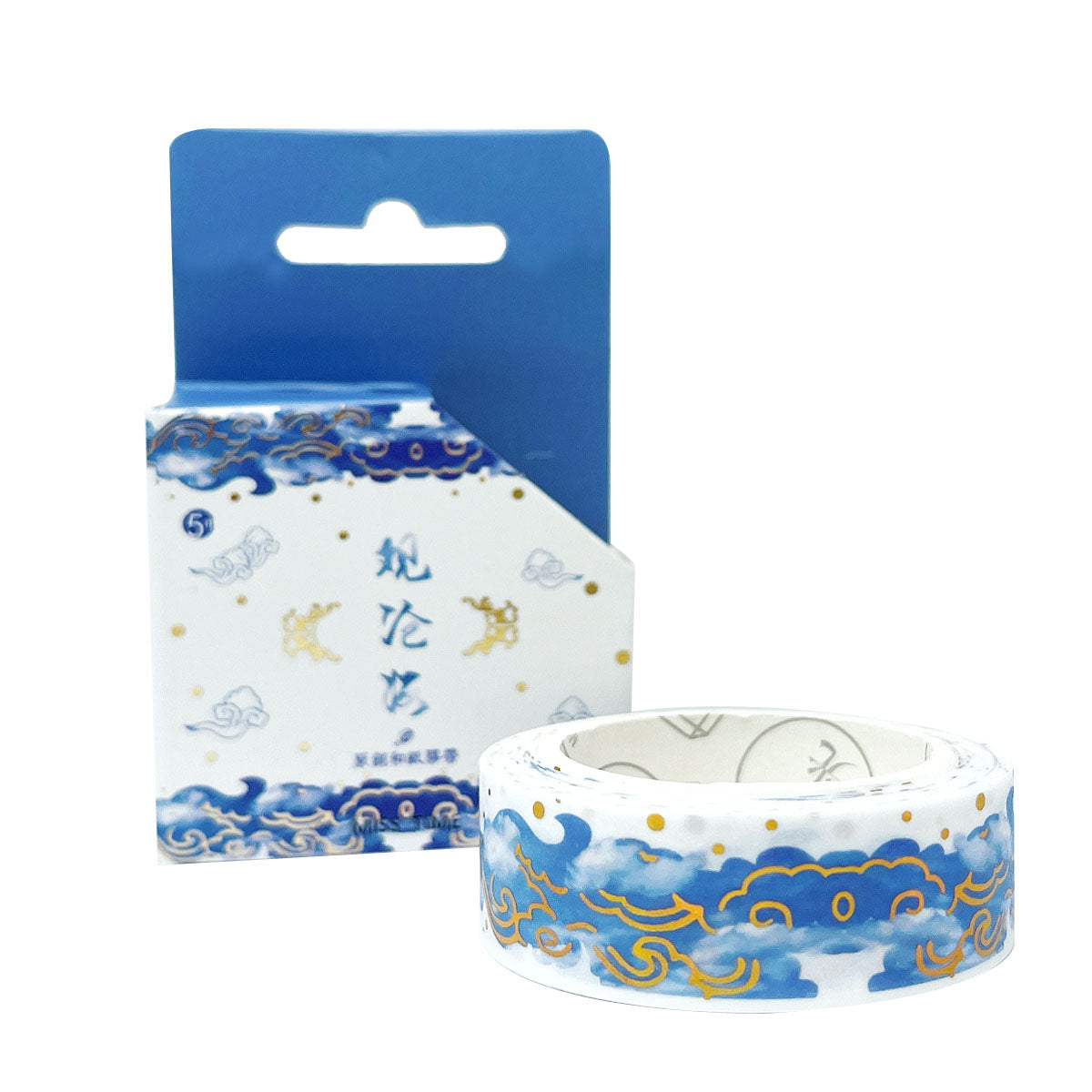 Wrapables Poetic Picturesque Gold Foil Washi Masking Tape, 15mm x 5M