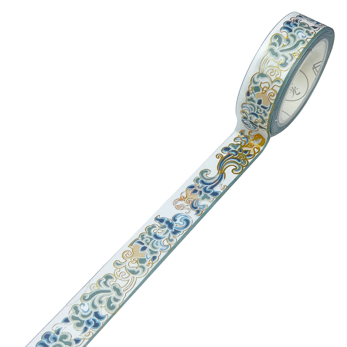 Wrapables Poetic Picturesque Gold Foil Washi Masking Tape, 15mm x 5M