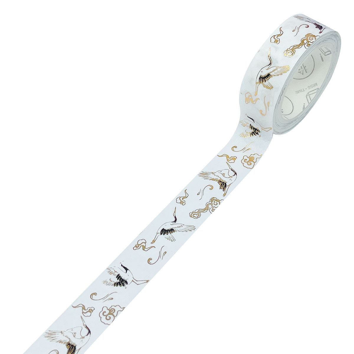 Wrapables Poetic Picturesque Gold Foil Washi Masking Tape, 15mm x 5M