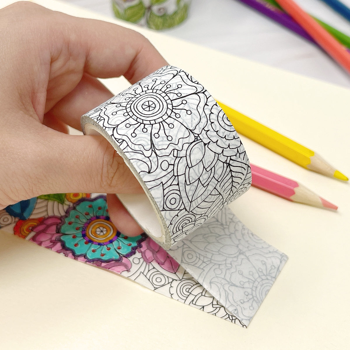 Wrapables Coloring Washi Masking Tape, 30mm x 5M, Set of 3