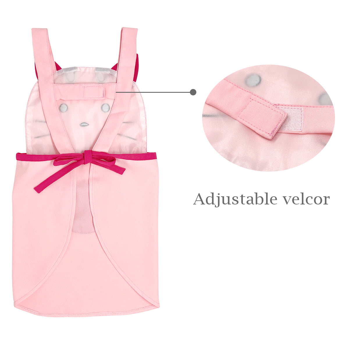 Wrapables Cute Pink Kitty Children's Apron