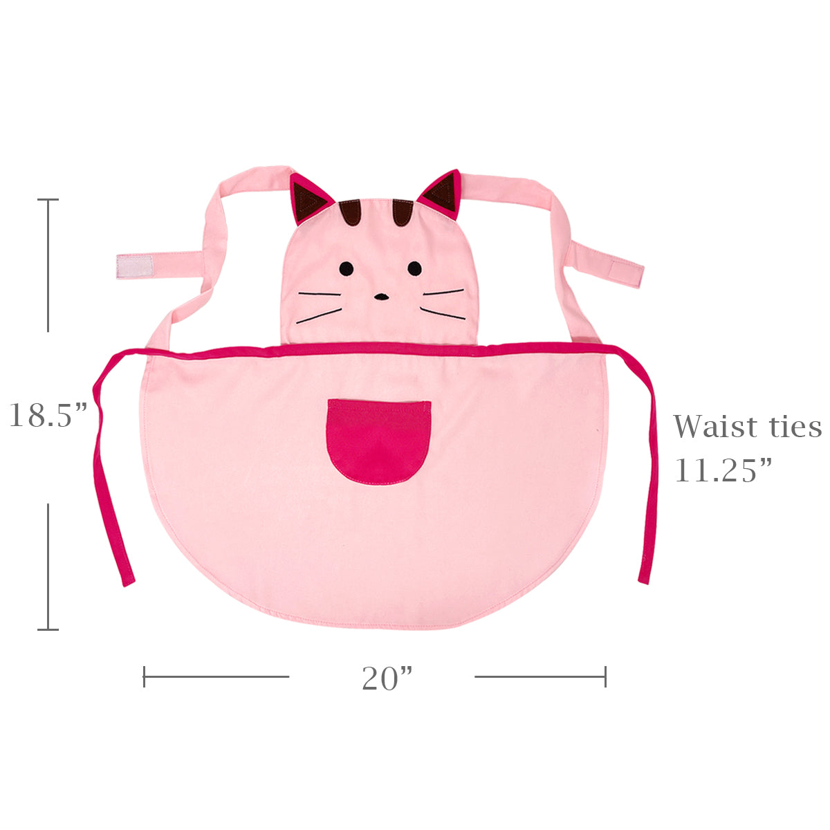 Wrapables Cute Pink Kitty Children's Apron