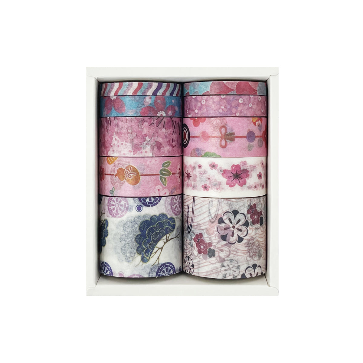 Wrapables Decorative Washi Tape Box Set (10 Rolls)