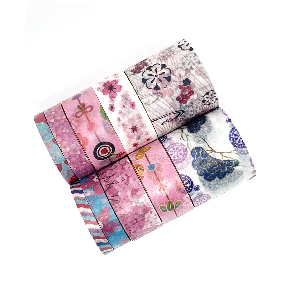 Wrapables Decorative Washi Tape Box Set (10 Rolls)