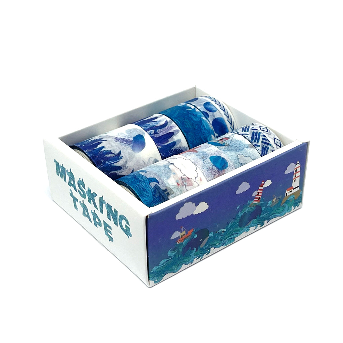 Wrapables Decorative Washi Tape Box Set (10 Rolls)