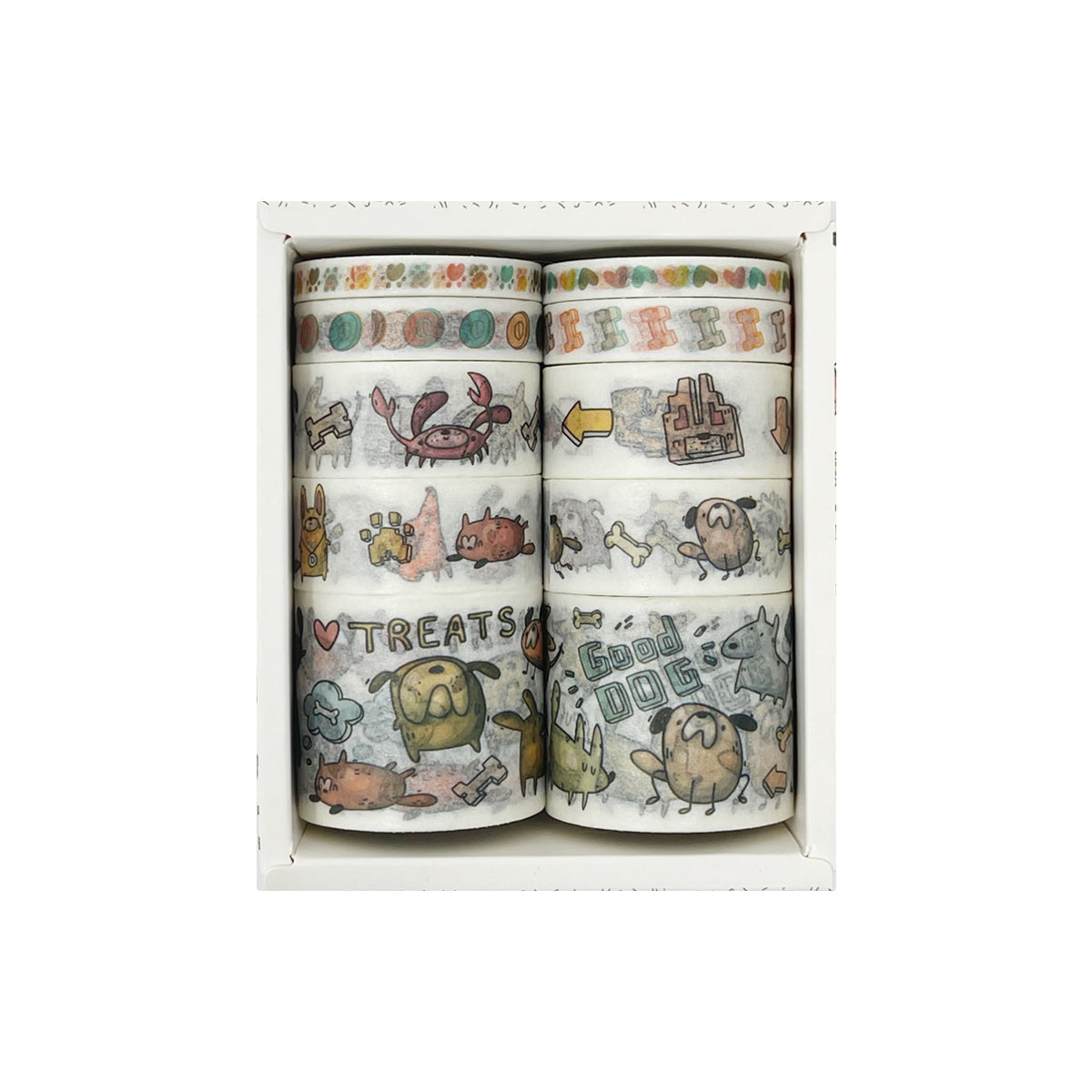 Wrapables Decorative Washi Tape Box Set (10 Rolls)