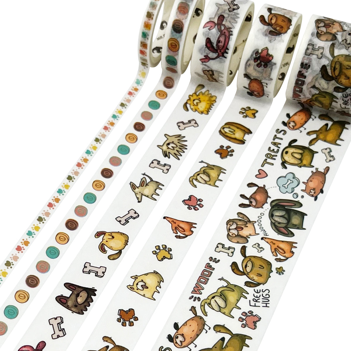 Wrapables Decorative Washi Tape Box Set (10 Rolls)