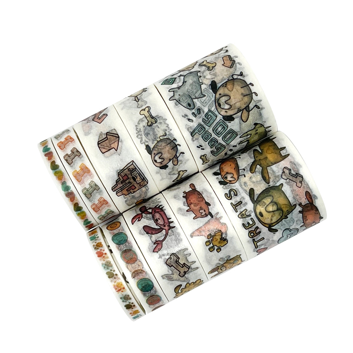 Wrapables Decorative Washi Tape Box Set (10 Rolls)