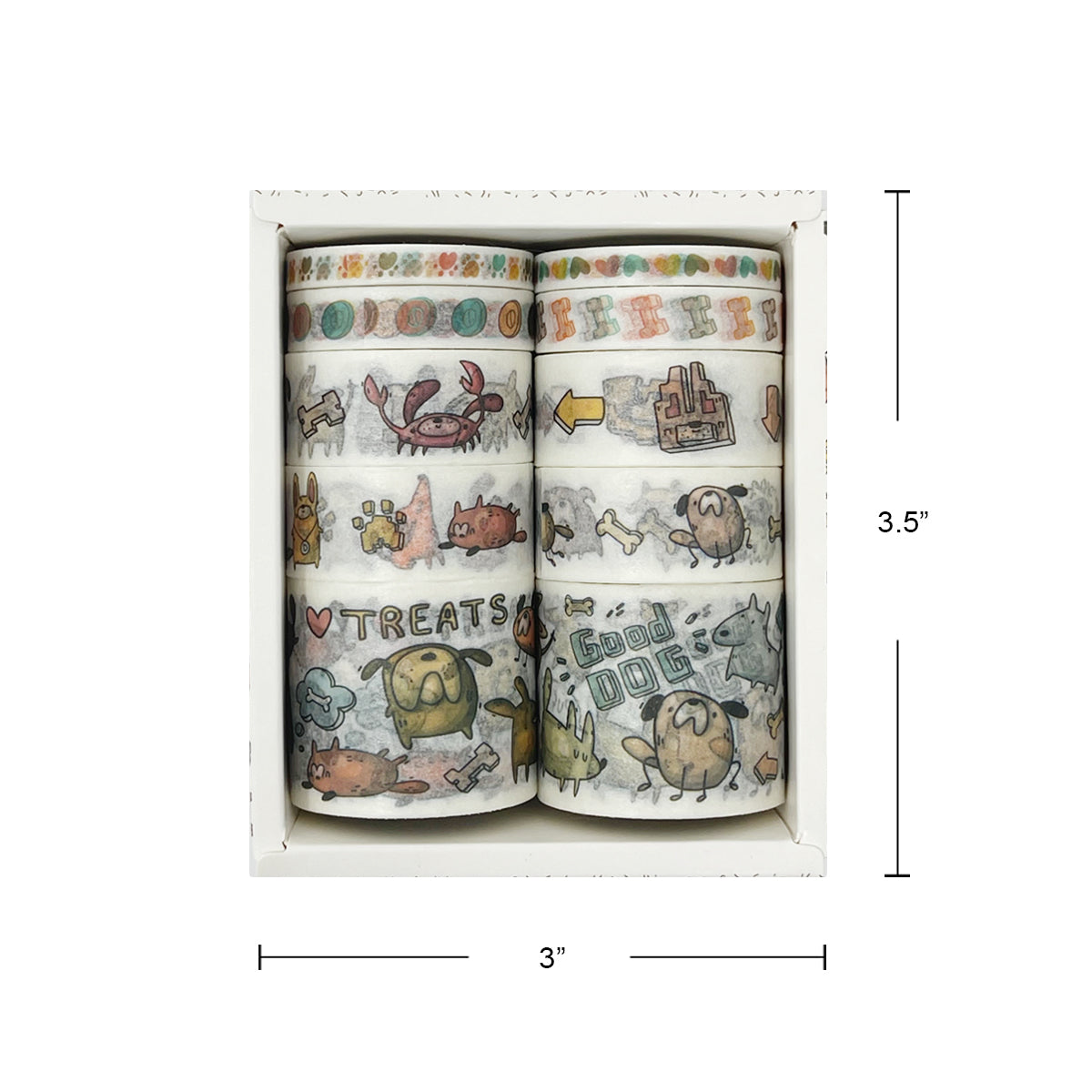 Wrapables Decorative Washi Tape Box Set (10 Rolls)