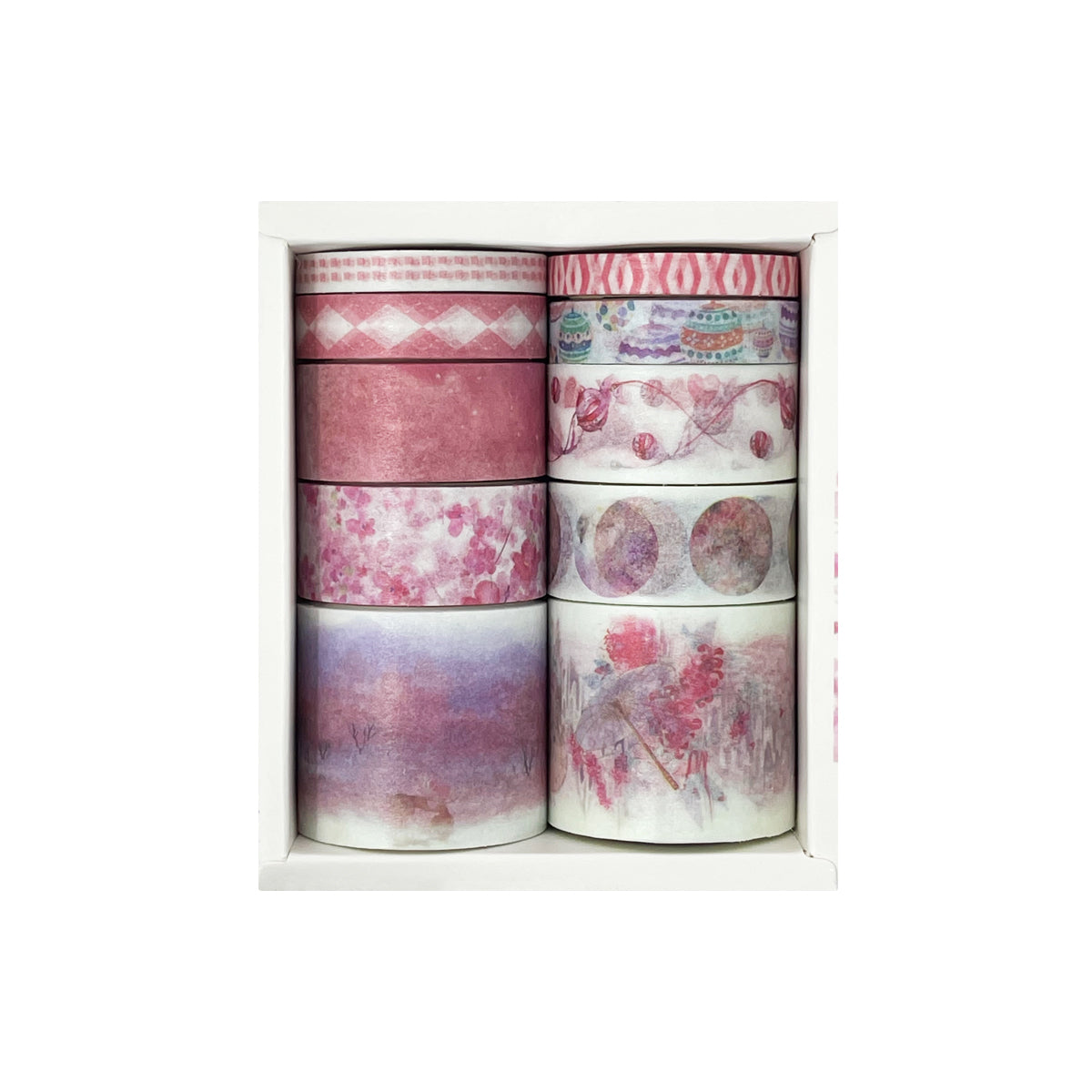 Wrapables Decorative Washi Tape Box Set (10 Rolls)