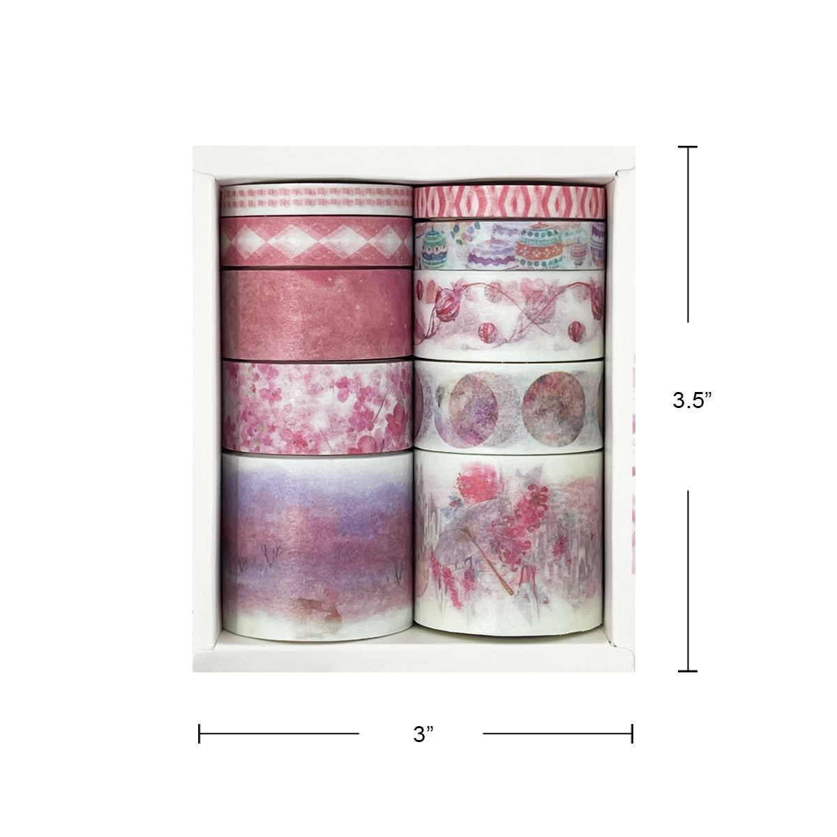 Wrapables Decorative Washi Tape Box Set (10 Rolls)