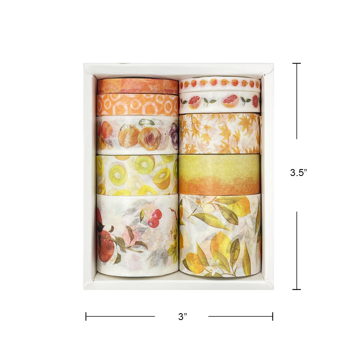 Wrapables Decorative Washi Tape Box Set (10 Rolls)