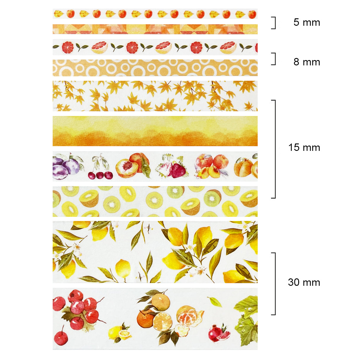 Wrapables Decorative Washi Tape Box Set (10 Rolls)