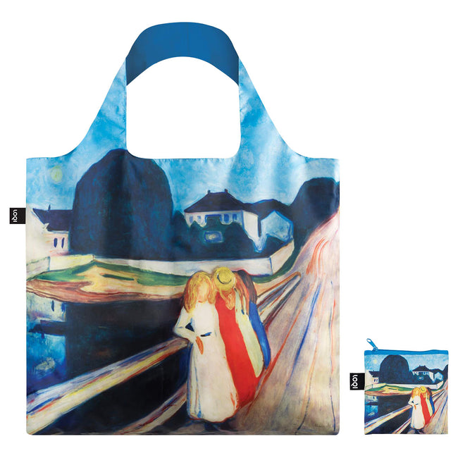 LOQI Museum Edvard Munch's Four Girls on the Bridge Reusable Shopping Bag