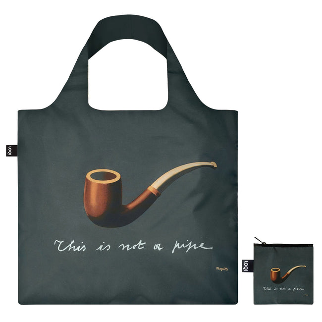 LOQI Museum Rene Magritte's The Treachery of Images Reusable Shopping Bag