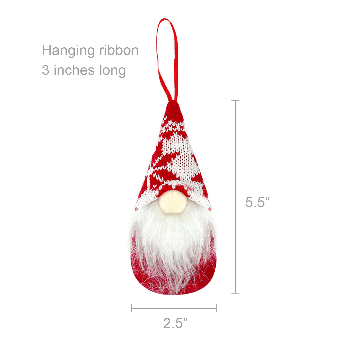 Wrapables Gnomes Christmas Tree Ornaments Holiday Decorations (Set of 4)