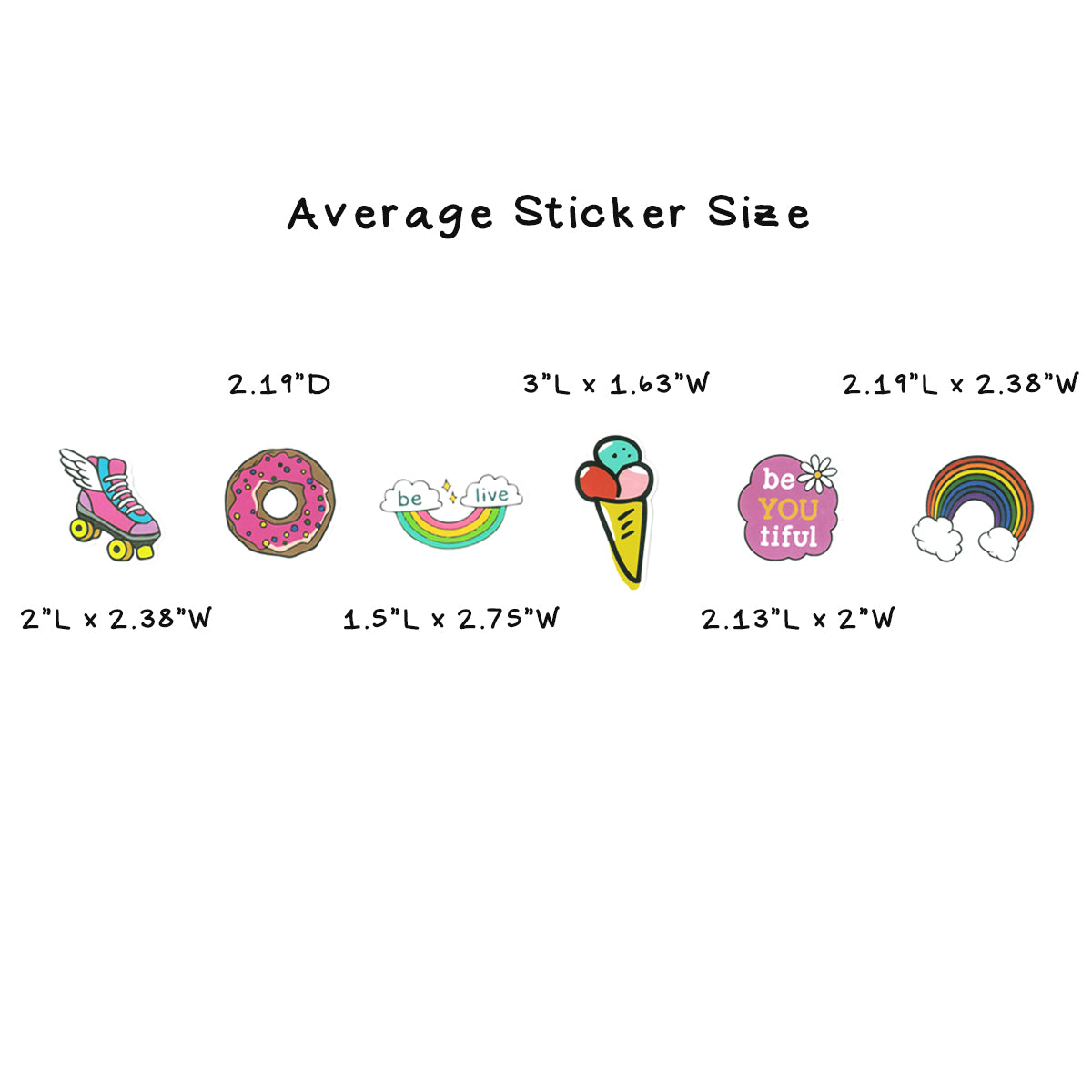 Wrapables Waterproof Vinyl Stickers for Water Bottles, Laptop, Phones, Skateboards, Decals for Teens