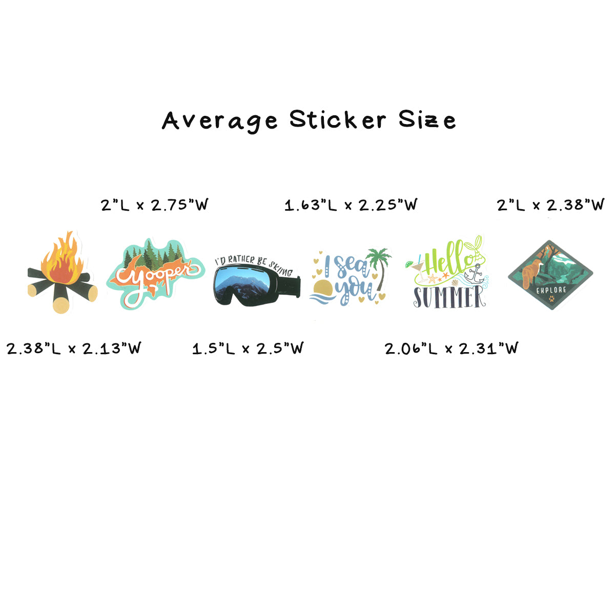 Wrapables Waterproof Vinyl Stickers for Water Bottles, Laptop, Phones, Skateboards, Decals for Teens
