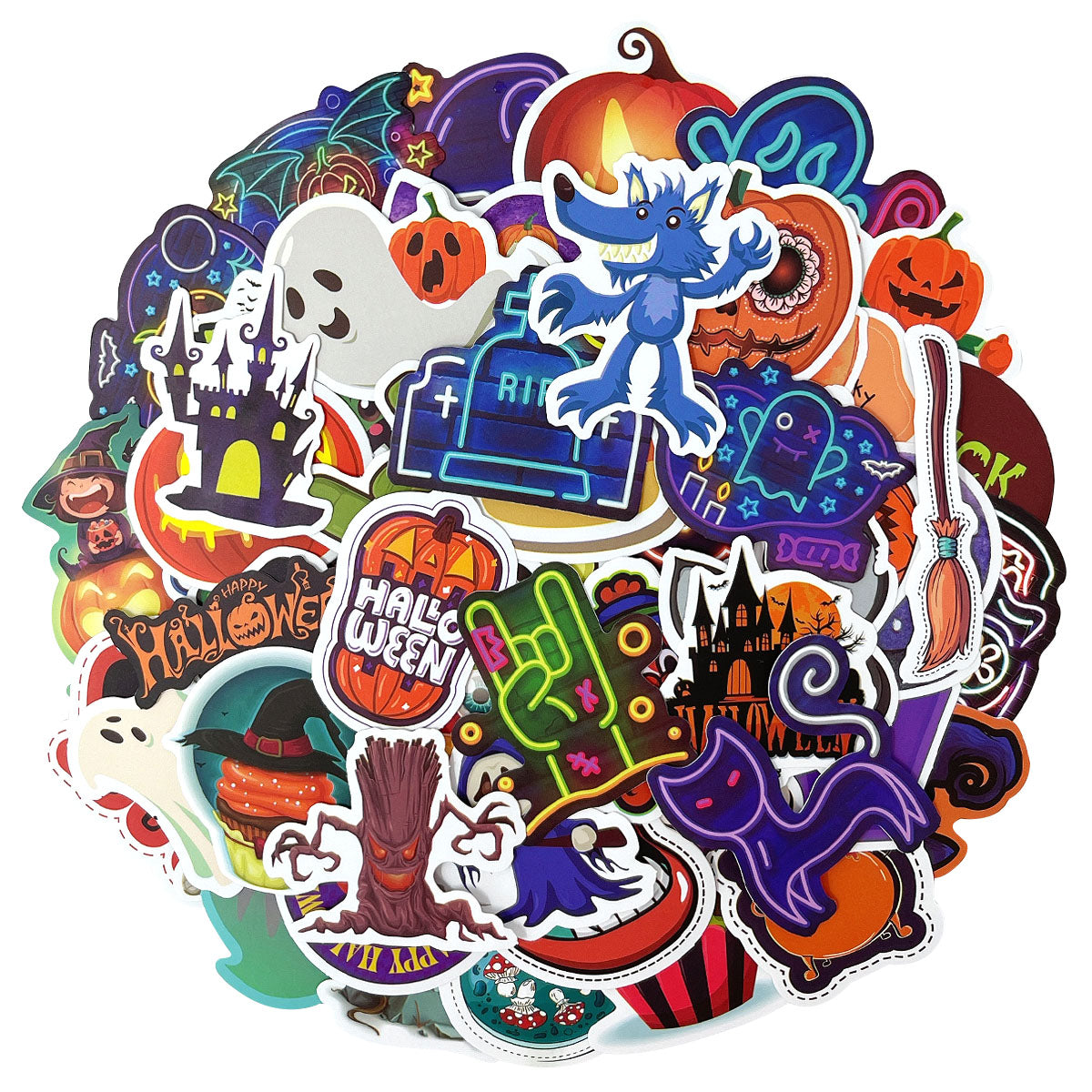Wrapables Waterproof Vinyl Stickers for Water Bottles, Laptop, Phones, Skateboards, Decals for Teens