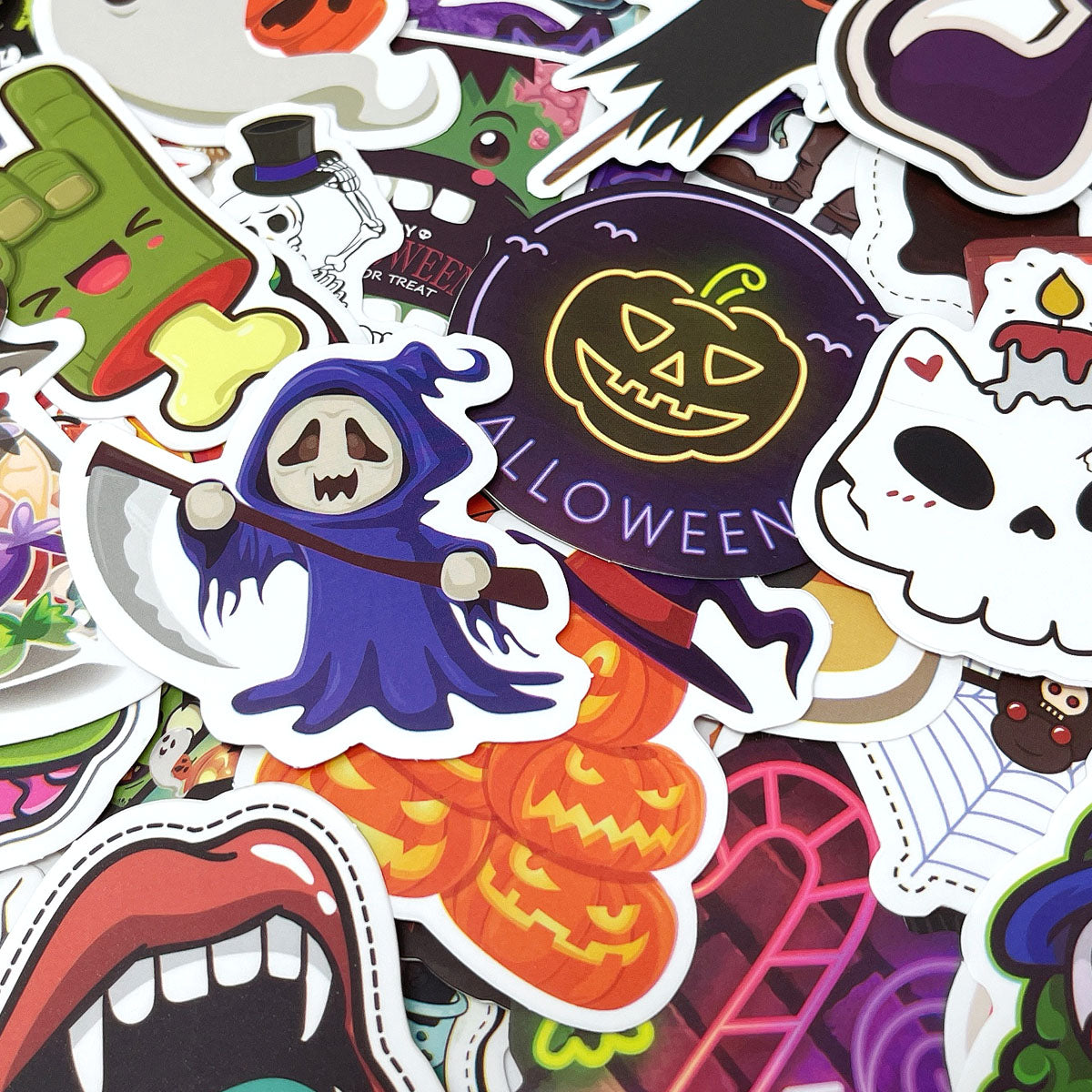 Wrapables Waterproof Vinyl Stickers for Water Bottles, Laptop, Phones, Skateboards, Decals for Teens