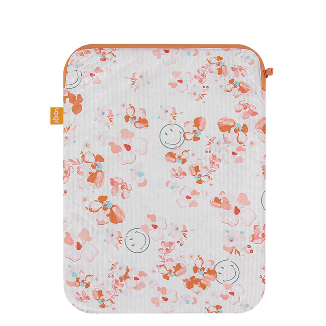 LOQI Artists Smiley Tyvek Blossom White Laptop Cover
