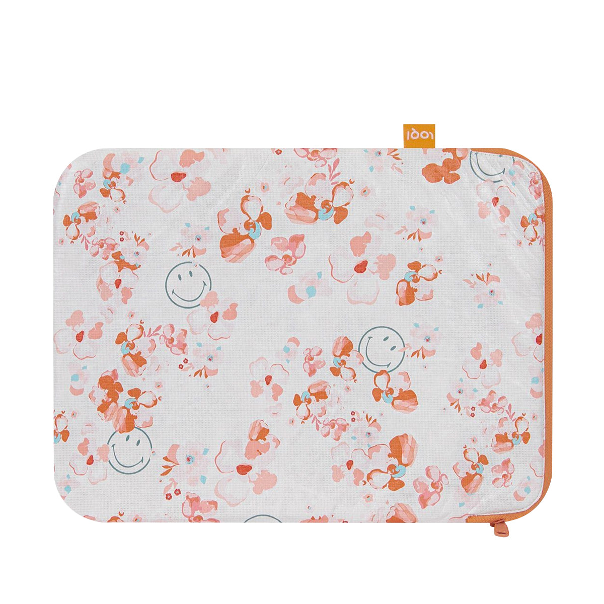 LOQI Artists Smiley Tyvek Blossom White Laptop Cover