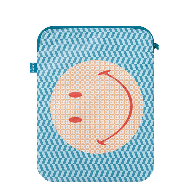 LOQI Artists Smiley Tyvek Geometric Laptop Cover