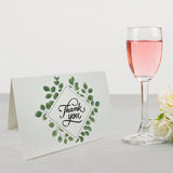 Wrapables Blank Thank You Cards with Envelopes for Weddings, Bridal Showers, Baby Showers (Set of 4)