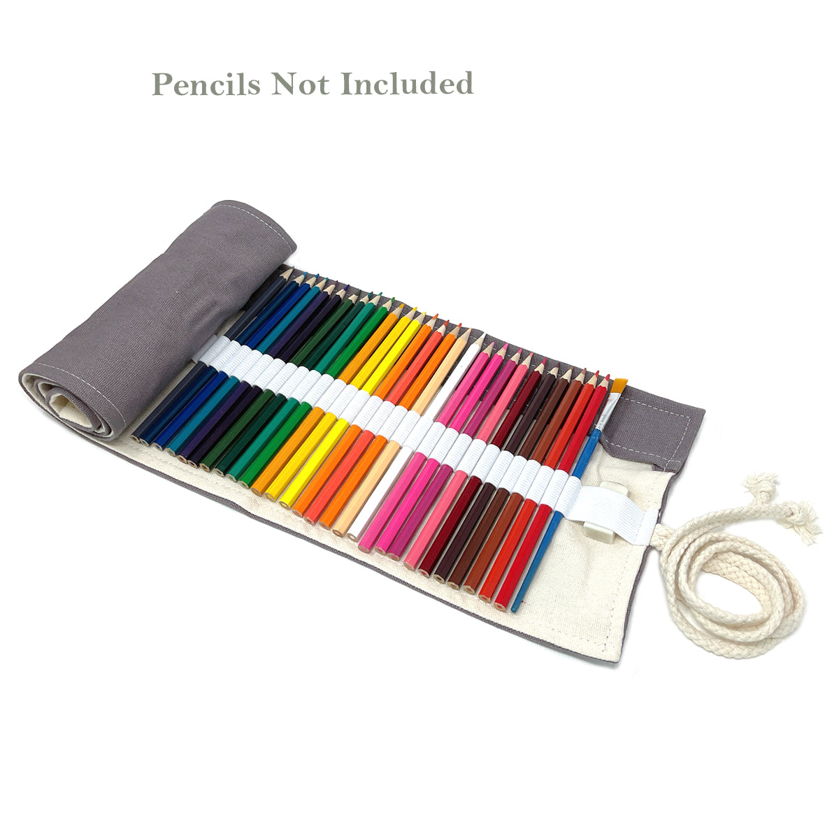 Wrapables Pencil Roll Organizer, Colored Pencil Wrap Pouch (72 slots)