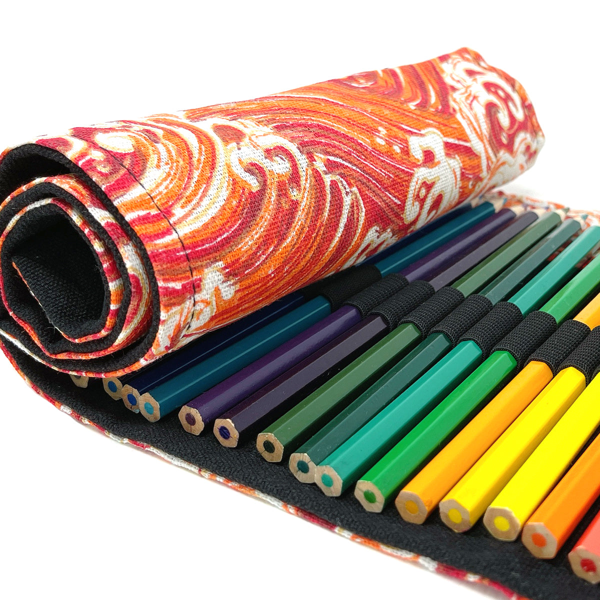 Wrapables Pencil Roll Organizer, Colored Pencil Wrap Pouch (72 slots)