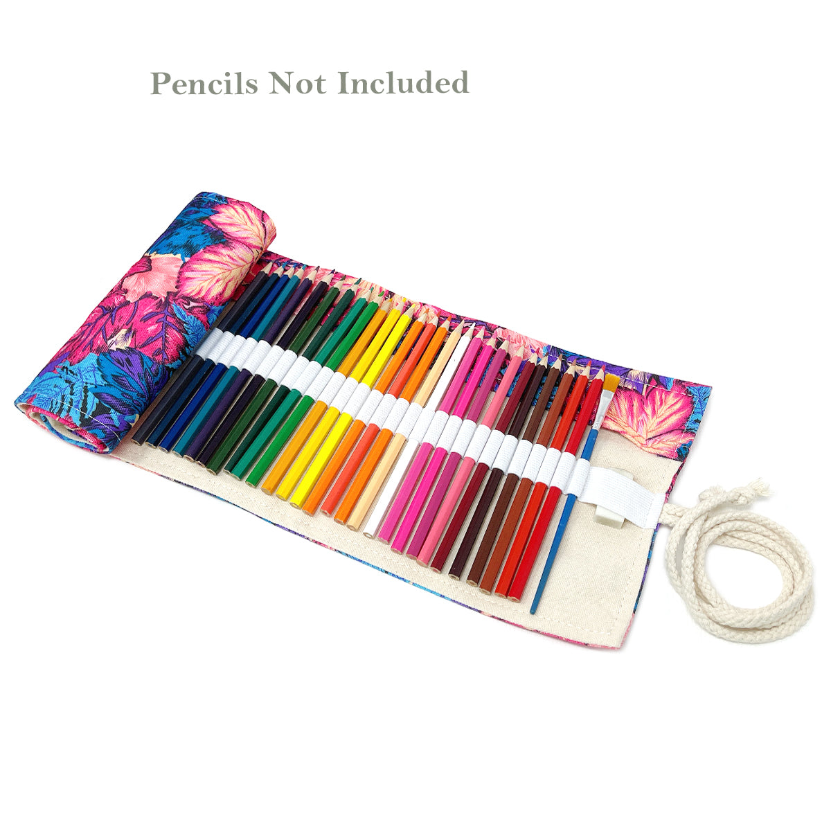 Wrapables Pencil Roll Organizer, Colored Pencil Wrap Pouch (72 slots)