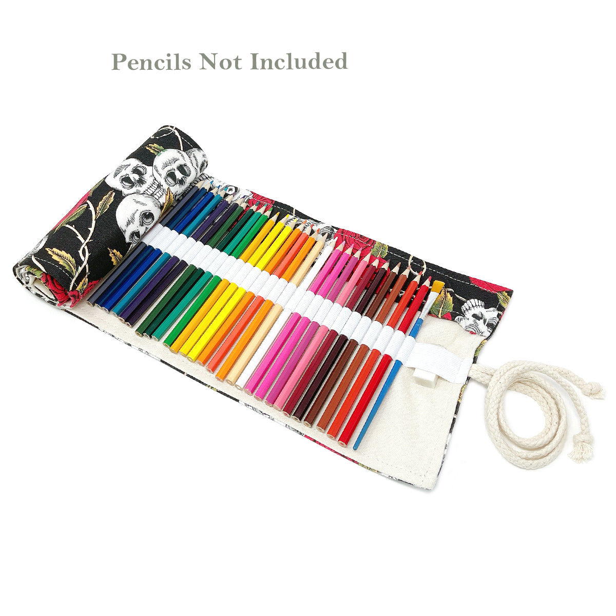 Wrapables Pencil Roll Organizer, Colored Pencil Wrap Pouch (72 slots)