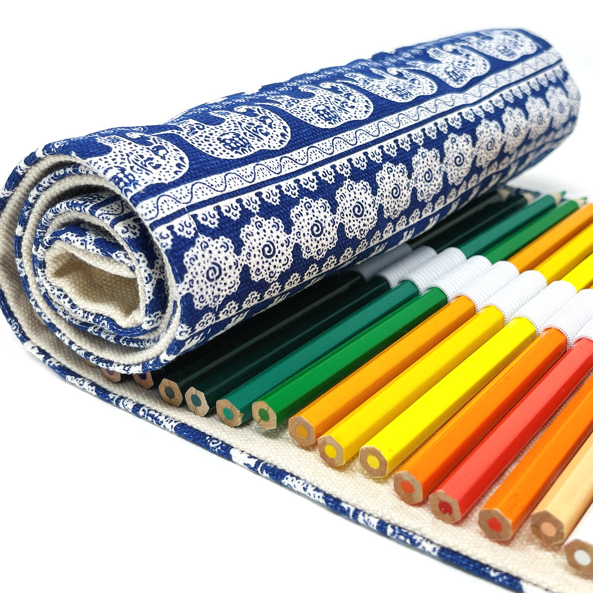 Wrapables Pencil Roll Organizer, Colored Pencil Wrap Pouch (72 slots)