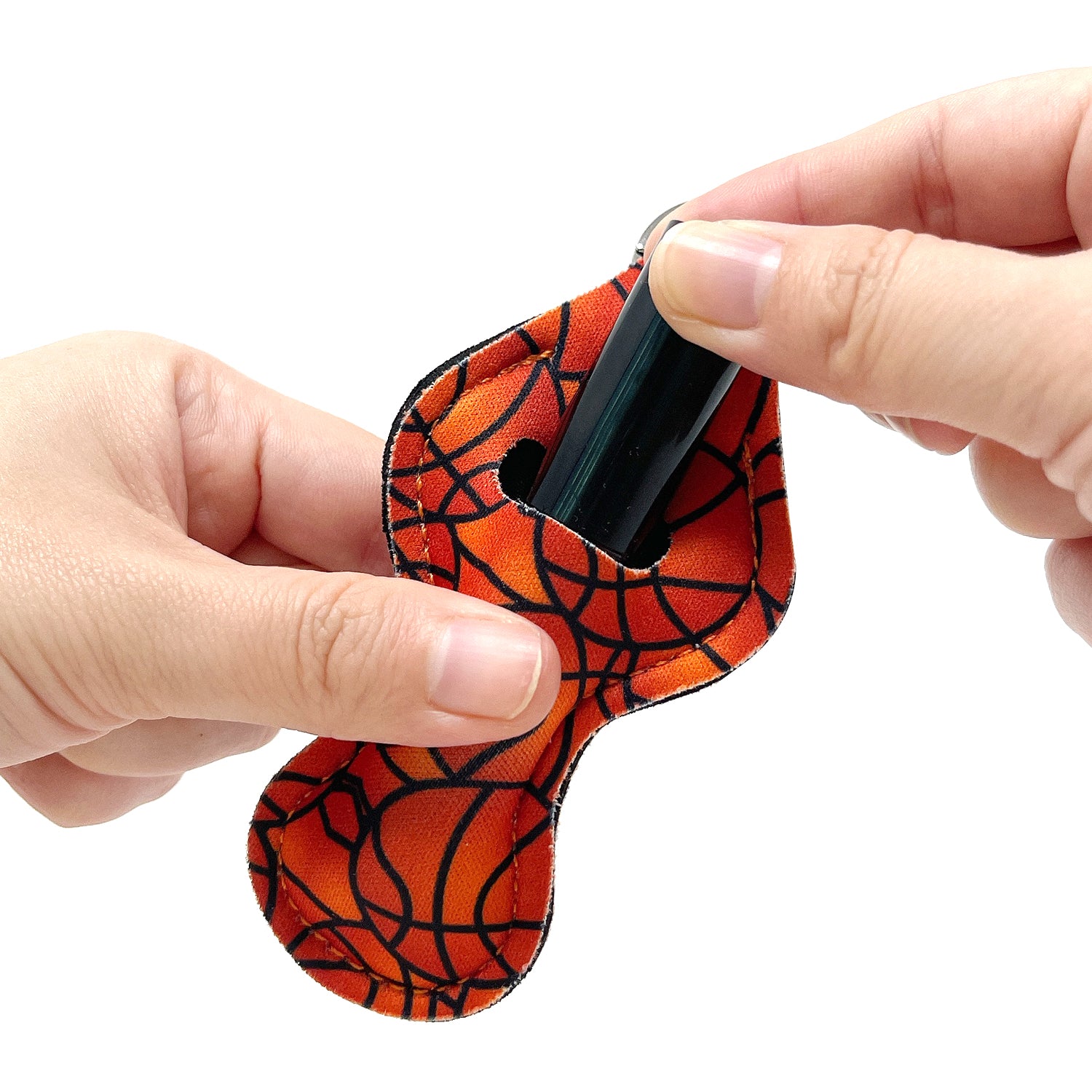 Wrapables 10 Pack Chapstick Holder Keychain with 10 Pieces Metal Clasps