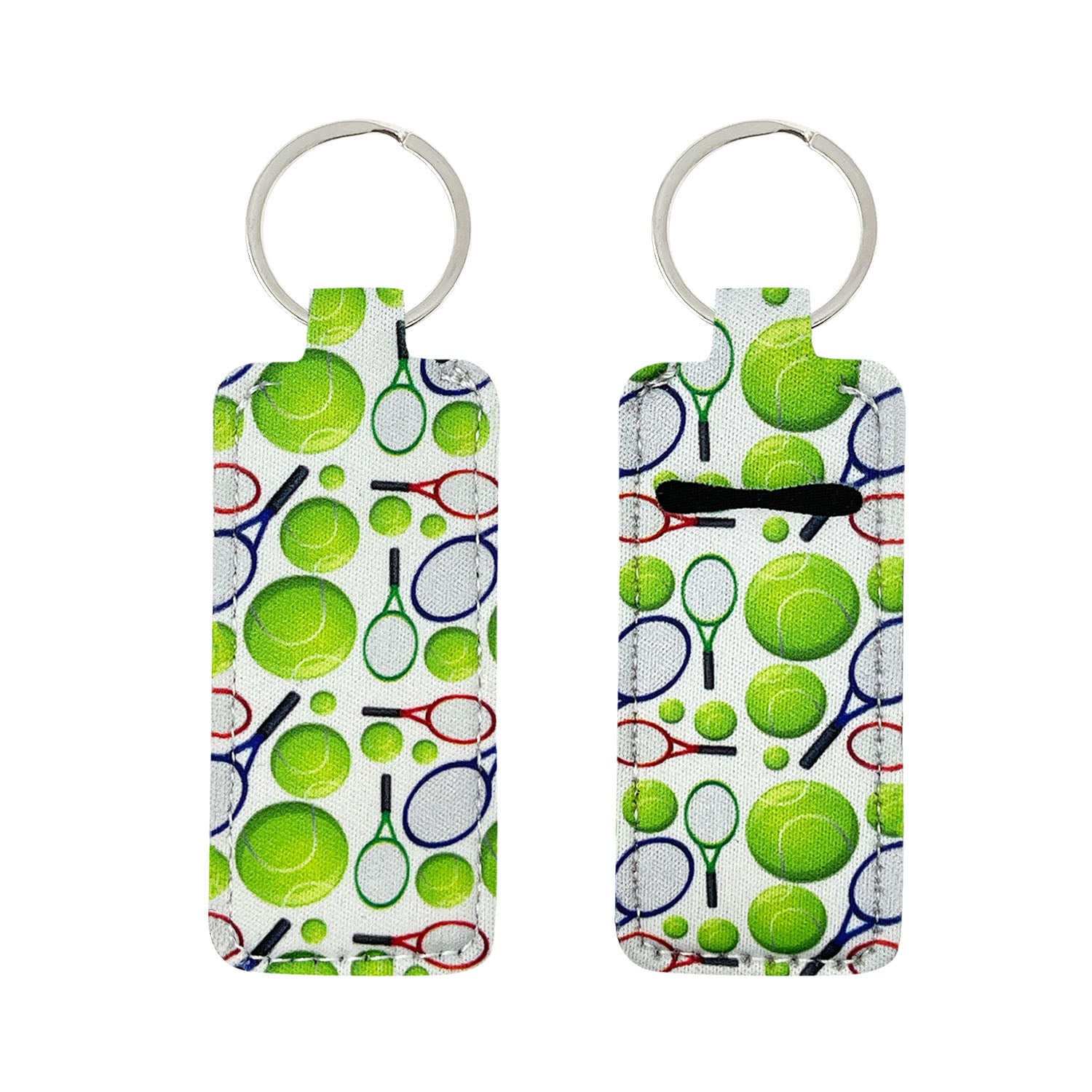 Wrapables 10 Pack Chapstick Holder Keychain with 10 Pieces Metal Clasps
