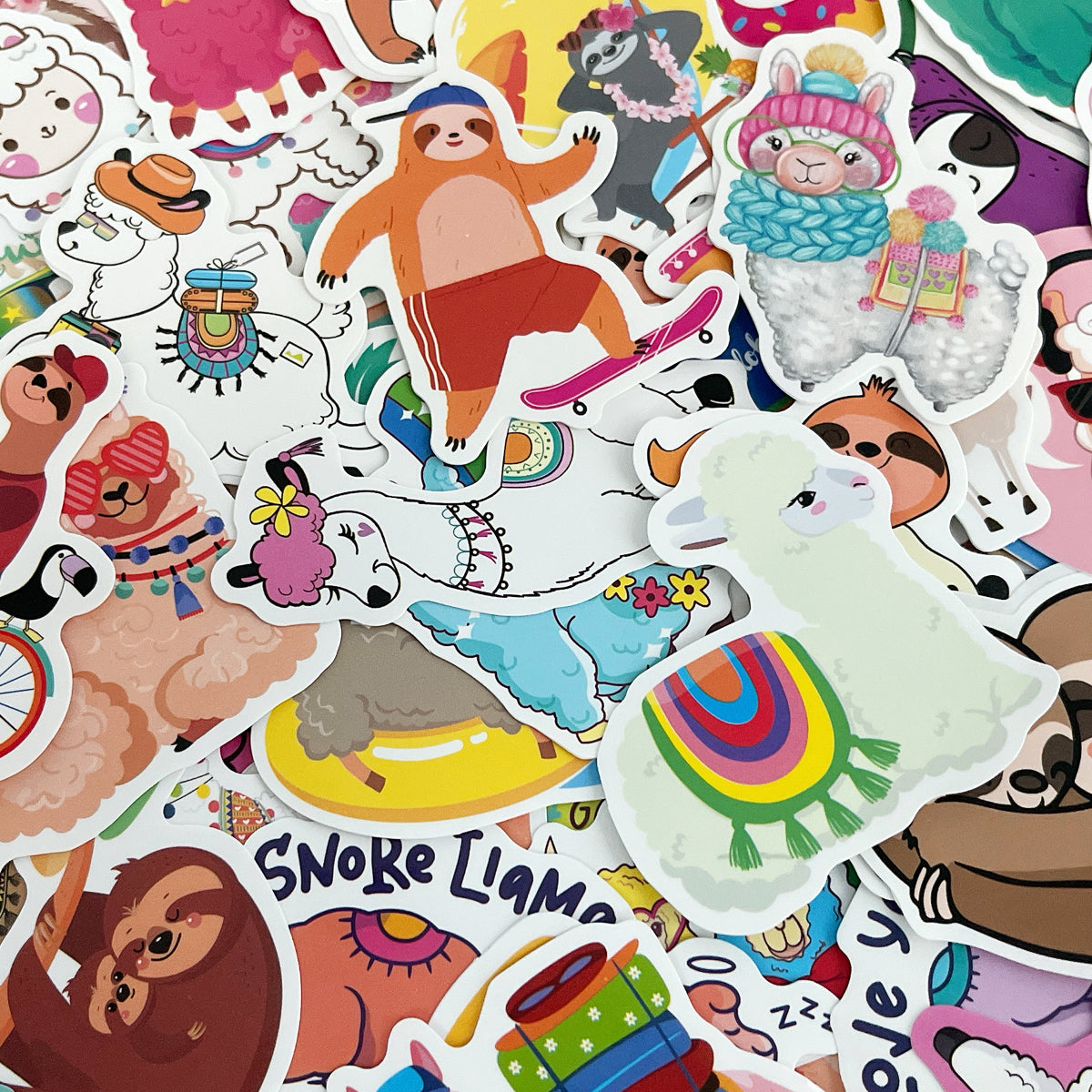 Wrapables Waterproof Vinyl Stickers for Water Bottles, Laptop, Phones, Skateboards, Decals for Teens