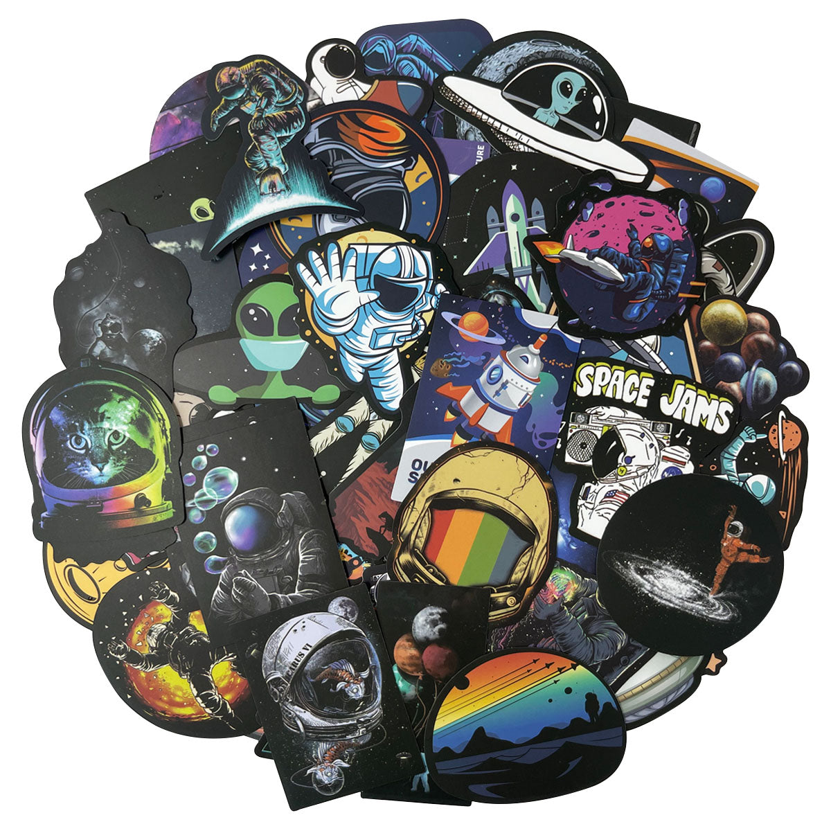 Wrapables Waterproof Vinyl Stickers for Water Bottles, Laptop, Phones, Skateboards, Decals for Teens