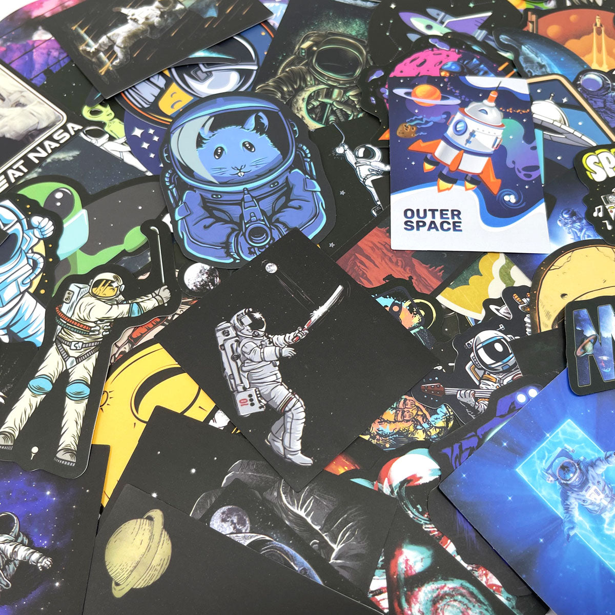 Wrapables Waterproof Vinyl Stickers for Water Bottles, Laptop, Phones, Skateboards, Decals for Teens