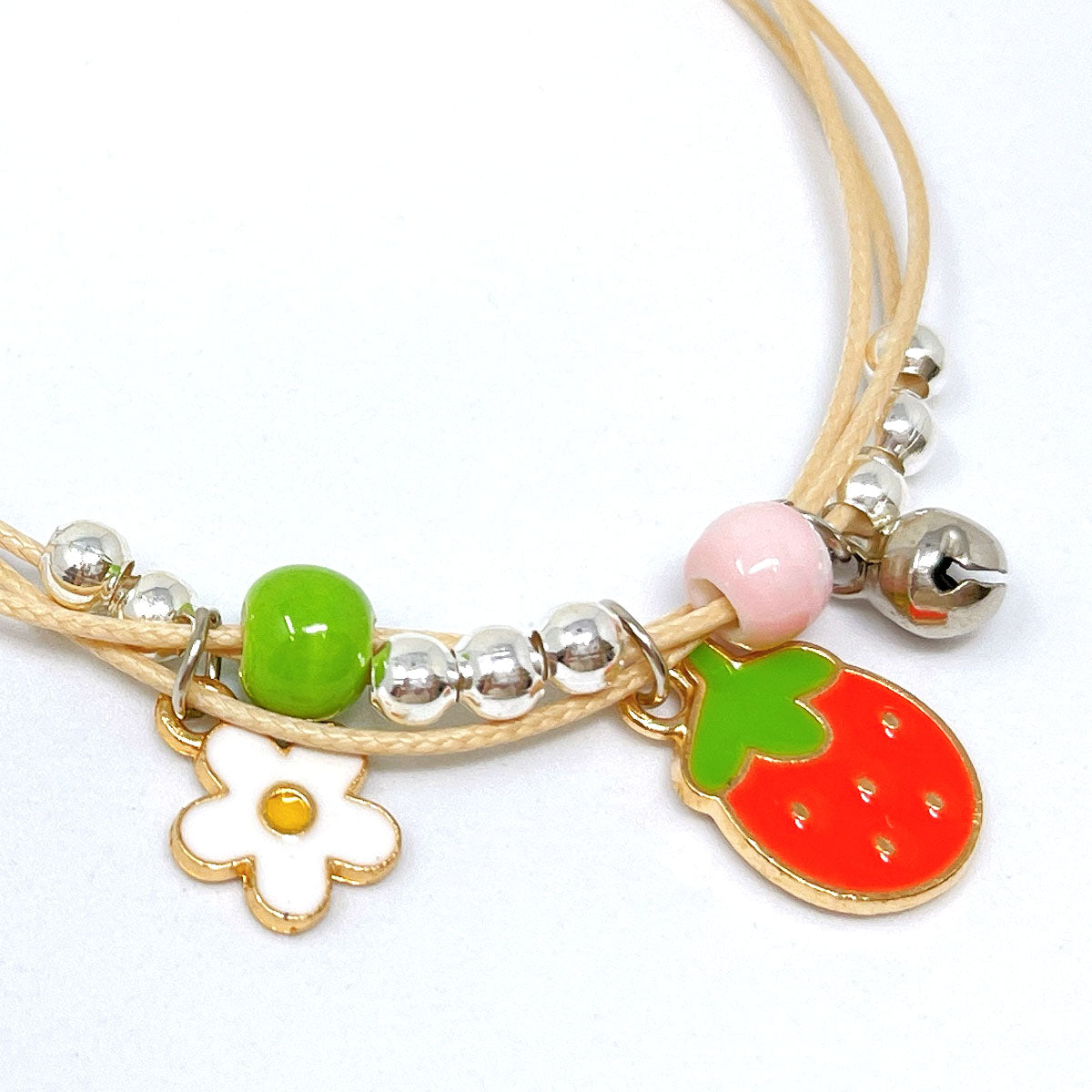 Wrapables Friendship Beaded Enamel Charm Bracelet