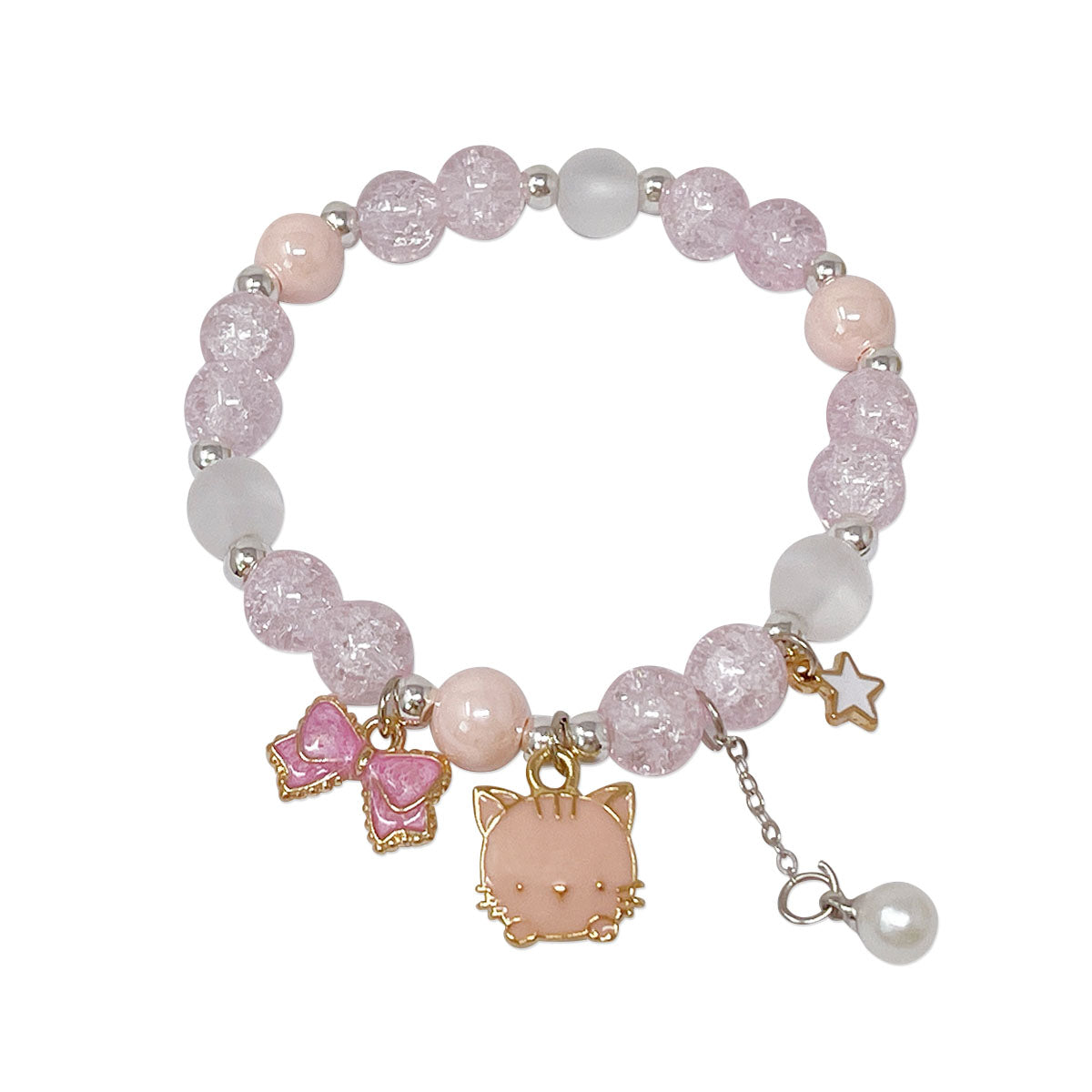 Wrapables Friendship Beaded Enamel Charm Bracelet