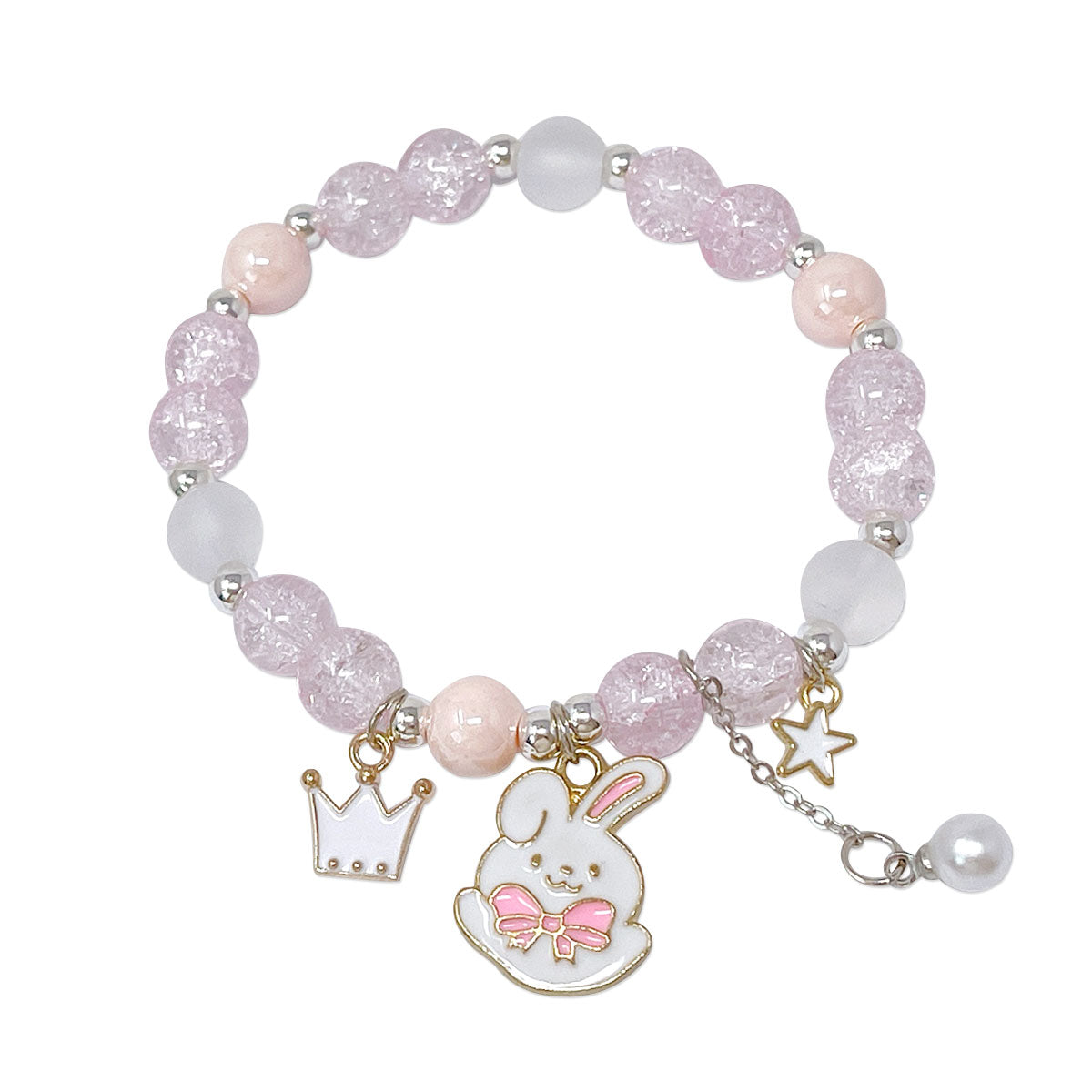 Wrapables Friendship Beaded Enamel Charm Bracelet