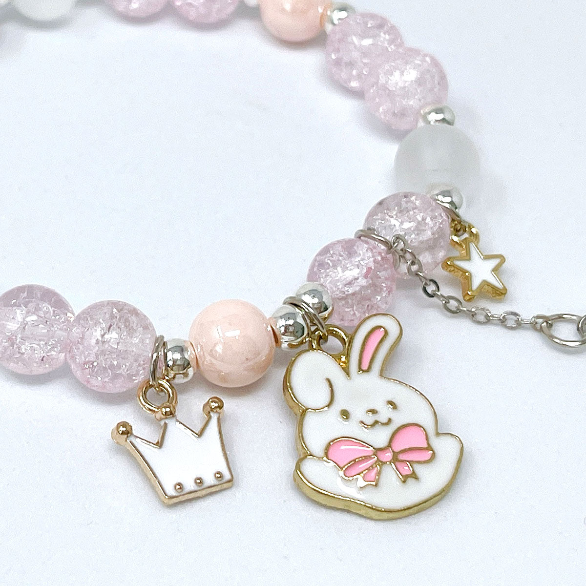 Wrapables Friendship Beaded Enamel Charm Bracelet