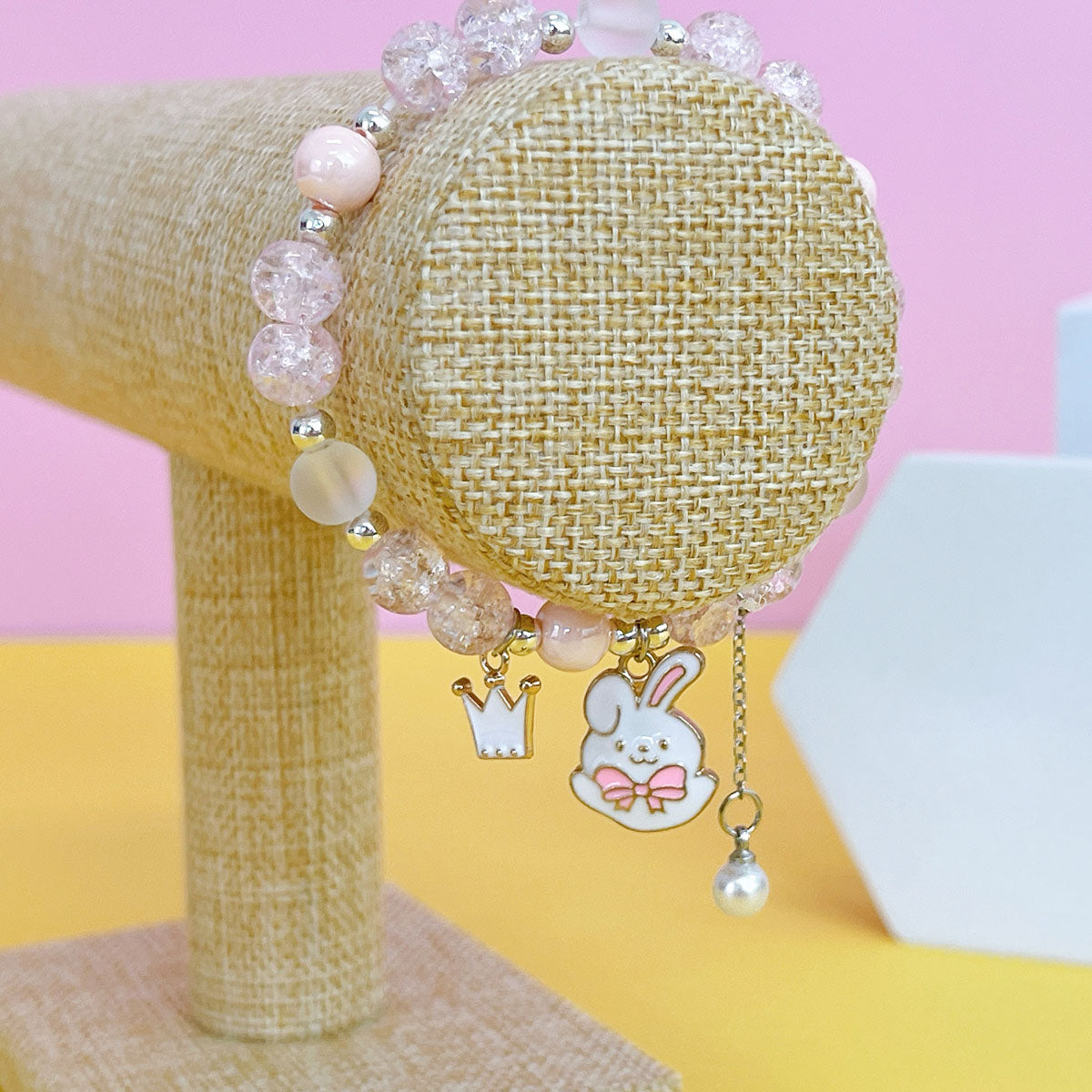 Wrapables Friendship Beaded Enamel Charm Bracelet